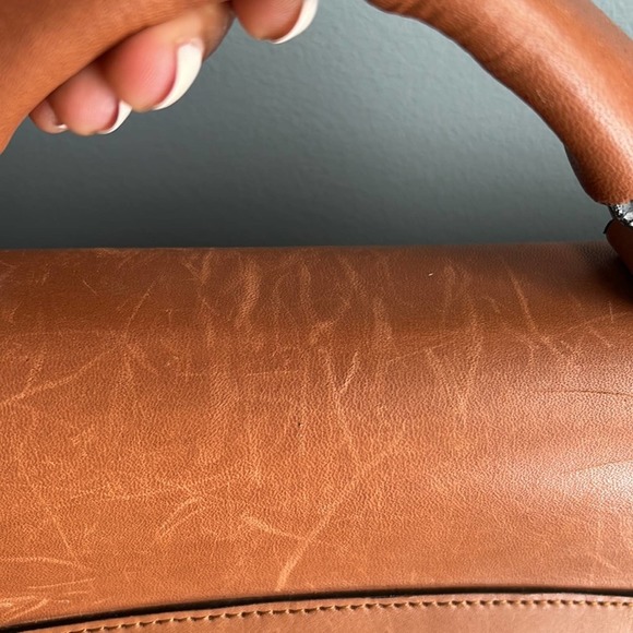 Rafael | Vintage Brown Leather Classic Briefcase Laptop Bag - Picture 14 of 15